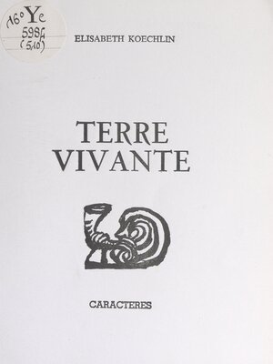 cover image of Terre vivante
